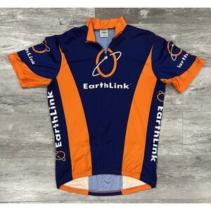 Movement Apparel Earthlink Graphic Cycling Jersey Mens Size Large Great Cond